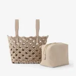 Микросумка-ведро Sportamivia Valextra, цвет Nude - фото 2