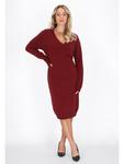 Faina Женское платье бордового цвета - фото 2
