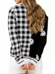 Свитер Smiley в черно-белую клетку THML - фото 4