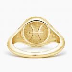 Кольцо с бриллиантом и знаком зодиака Рыбы Brilliant Earth - фото 3