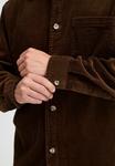 Рубашка SDINGVI Solid, коричневый - фото 2