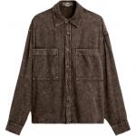 Мужская рубашка ZARA, серый - фото 9