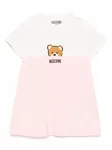Платье с логотипом Moschino Kids, розовый - фото