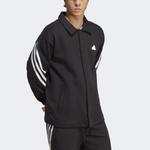 Куртка Adidas Future Icons 3-Stripes Coaches Jacket 'Black', черный - фото 4