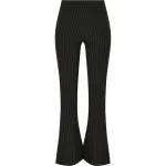 Брюки Urban Classics Flared Pin Stripe, черный - фото 8