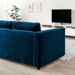2-местный диван VIMLE IKEA, цвет djuparp dark green-blue - фото 2