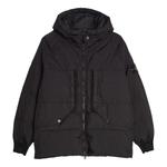 Куртка crinkle reps hooded down jacket 'black' Stone Island, черный - фото