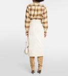 Юбка миди flozia из хлопка Marant Etoile, белый - фото 3