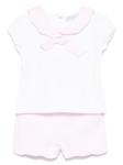 Комплект из топа и шортов Patachou, белый - фото