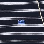 Футболка Wales Bonner Isaiah T-Shirt, Navy/White - фото 3