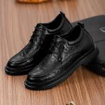 Туфли мужские черные SULEGAO, черные (увеличение роста на 6 см) - фото 6