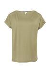 Футболка QS Basic T-shirt, Olivgrün/Dark Green - фото 6