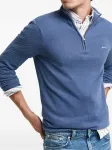 Поло на молнии Gant, синий - фото 2