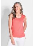 Топ GOLDNER, цвет koralle/weiß - фото