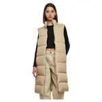 Жилет Urban Classics Long Puffer, бежевый - фото