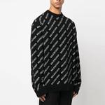 Кашемировый свитер мужской черный Balenciaga, черный - фото 4