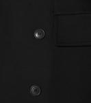 Шерстяное пальто в виде песочных часов BALENCIAGA, черный - фото 4