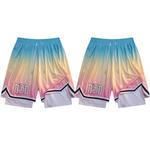 Баскетбольные шорты унисекс Dbd Wh, Градиент бело-черный - фото 8