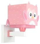 Детский настенный светильник Dalber Kleine Eule, розовый - фото