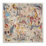 Шёлковый шарф HERMES бежевый - фото