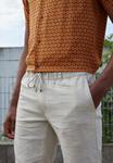 Шорты Linen Blend Drawcord Shorts Pier One, бежевые - фото 5