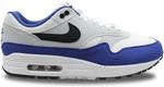 Мужские кроссовки Nike Air Max 1, White Black Deep Royal Blue - фото