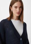 Вязаный кардиган comma casual identity, темно-синий - фото 5