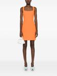 Emilia Wickstead мини-платье Salma с фактурным рисунком, оранжевый - фото 2