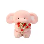 PUDOWRABBIT Плюшевая кукла Hug Rose Elephant высотой 30 см - фото 9