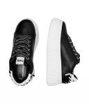 Кеды кожаные Karl Lagerfeld Kreeper Lo Whipstitch Lo Lace, черный - фото 4