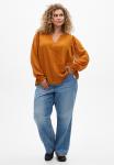 Блуза Zizzi Blouse, Pumpkin Spice/Camel - фото 2
