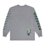 Футболка Supreme Strawberries Long-Sleeve Tee Heather Grey, серый - фото 2