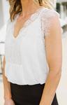 Кружевной топ Odette в оттенке «белый» LOVESTITCH - фото 2