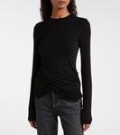 Футболка Eve с драпировкой Agolde, Black - фото 6