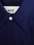 Пальто на кнопках AMI Paris, синий - фото 5