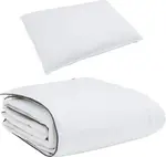 Зимнее одеяло с подушкой, 2 шт., белое пуховое перо vidaXL - фото