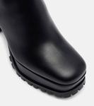 Кожаные ботинки на платформе Gianvito Rossi, Black + Black - фото 5