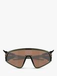 Мужские солнцезащитные очки Latch Panel Wrap Oakley, Olive Ink/Brown - фото 5