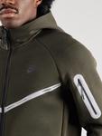 Толстовка с капюшоном на молнии Nike Sportswear TECH FLC, оливковый - фото 2