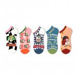 Унисекс Носки JKN, Розовый Цветочный Принт (5 пар) - фото 4