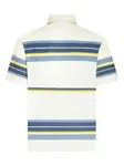 Рубашка поло в полоску с вышивкой Pegaso ETRO, белый - фото 2