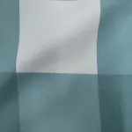 Постельное белье Primera «Basic Percale» в современном клетчатом дизайне, белый/аквамарин - фото 4