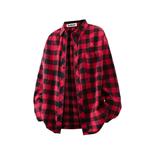 Футболка унисекс BRUMAIRE, комплект (Чёрно-белая клетчатая блузка и чёрные брюки) - фото 5