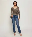 Блуза Slim fit Liu Jo, коричневый - фото 2