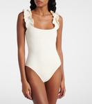 Купальник с рюшами Willow Karla Colletto, кремовый - фото 2