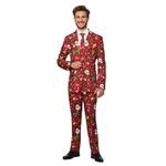 Мужской костюм Suitmeister Christmas Red Icons с подсветкой, красный - фото 3