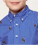 Рубашка regular fit Polo Ralph Lauren, синий - фото 4