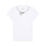 Футболка Givenchy Crystals Snake Slim Fit T-Shirt, White - фото