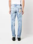 Зауженные джинсы с нашивкой-логотипом DSQUARED2, синий - фото 4