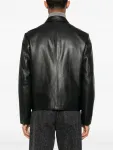 Кожаная куртка на молнии SANDRO, черный - фото 4